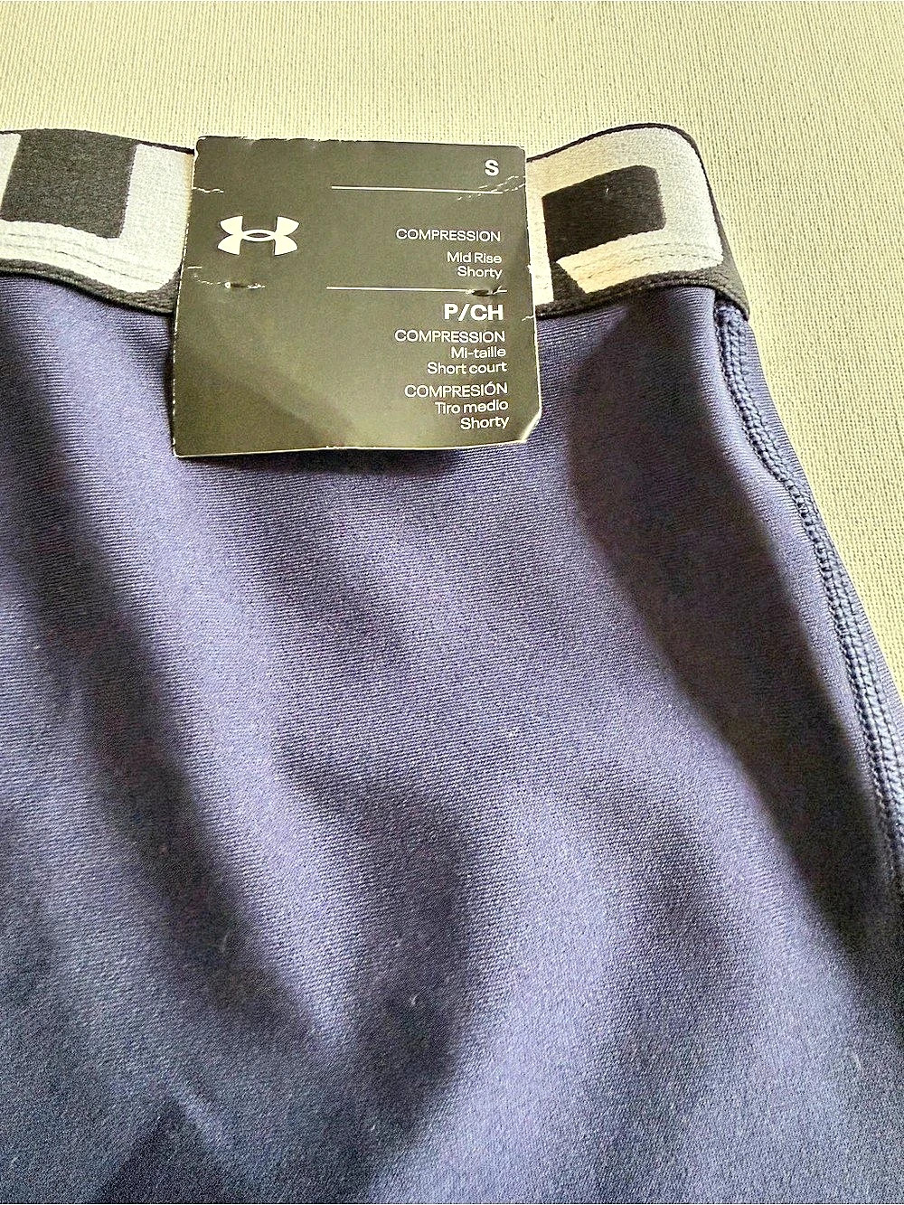 Under Armour HeatGear Compression Shorty in Blue Small NWT - Picture 10 of 11
